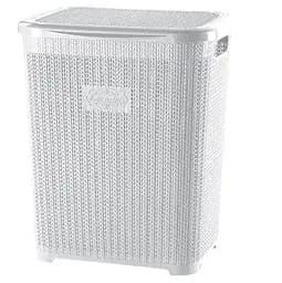 Кошик для білизни Violet House Віолетта, поліпропілен 45 л білий (1007 Виолетта WHITE 45 л)