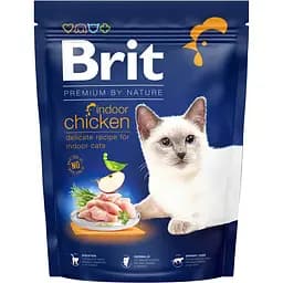 Сухой корм для котов, обитающих в помещении Brit Premium by Nature Cat Indoo с курицей 1.5 кг