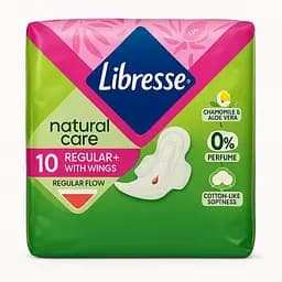 Прокладки Libresse Natural Care Regular 10 шт.