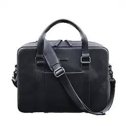Шкіряна сумка для ноутбука та документів синя Crazy Horse - мініатюра 6