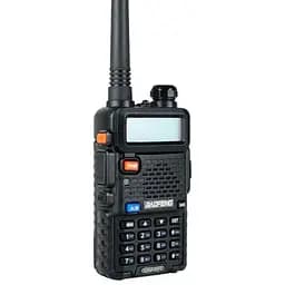 Портативная тактическая рация Baofeng UV-5R 5W двухдиапазонная с гарнитурой VHF136-174/UHF400-520 МГц (18835)