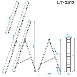Драбина Intertool LT-0312 [140432] - мініатюра 4