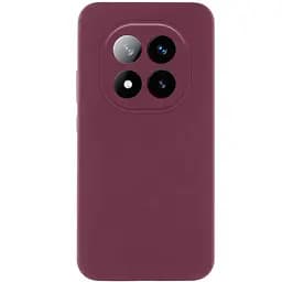 Чохол Silicone Cover Lakshmi Full Camera (AAA) для Xiaomi Redmi Note 15 Pro 5G Бордовий / Plum