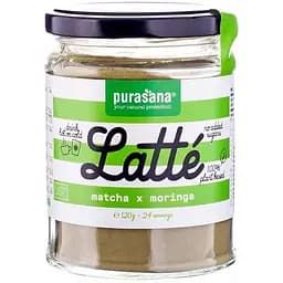 Суміш для приготування лате Purasana Матча Морінга органічна 120 г