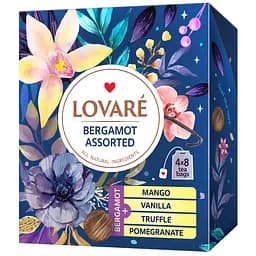 Чай черный Lovare Bergamot Assorted 64 г (32 шт. х 2 г) (881158)