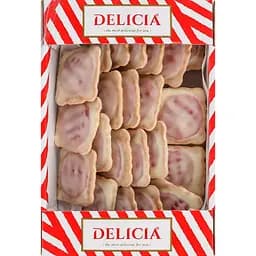 Печиво здобне Delicia Маргаритка у молочній глазурі зі смаком чорної смородини 350 г