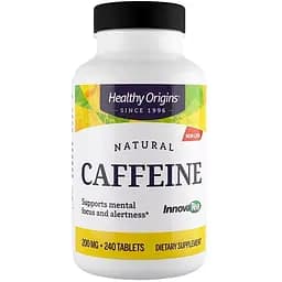 Кофеїн з чаю Healthy Origins Natural Caffeine Featuring InnovaTea 200 мг 240 таблеток