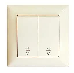 Выключатель Brille проходной двойной VS 2812109 GUNSAN VISAGE