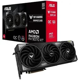 Видеокарта Radeon RX 9070 XT, Asus, TUF GAMING OC, 16Gb GDDR6, 256-bit, HDMI/3xDP, 3080/20000 MHz, 3x8-pin