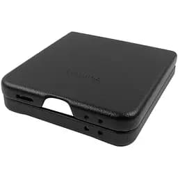 Шкіряний чохол Leather Case (AAA) для Samsung Galaxy Z Flip6 Black - мініатюра 4