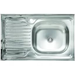 Кухонная мойка Рlatinum 8050 R из нержавеющей стали 0.4 мм прямоугольная 80.5x50.5 см (000000567)