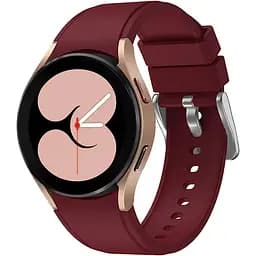 Ремінець силіконовий для смарт-годинника BeWatch Four Samsung Galaxy Watch 4/5/Pro Бордовий (0133307)
