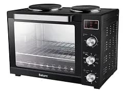 Духовка SATURN ST-EC3306 (чорна,конвекція,гриль,2 бліна,60л)