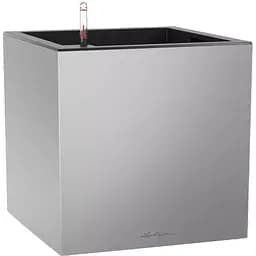 Вазон Lechuza Canto Premium 40 low срiбний металік (13758)