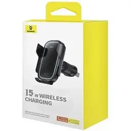 Автомобільний тримач холдер із БЗП Baseus Xiaomilky Way Pro Series Wireless Charging Electric Car Mount Phone Holder C40357000111-00 - мініатюра 6