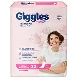 Урологічні прокладки жіночі Giggles Bladder Pad L 10 крапель 20 шт.