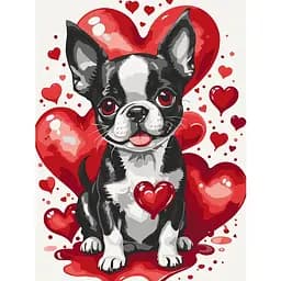 Набір для розпису ArtCraft Вухастий Валентин 30x40 см (11701-AC)