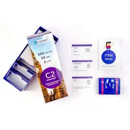 Настольная игра English Student Карточки для изучения английского языка English Student Proficient C2 (укр.) (39122632)