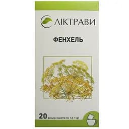 Фенхелю плоди в фільтр-пакетах Ліктрави 30 г (20 пакетиків по 1.5 г)