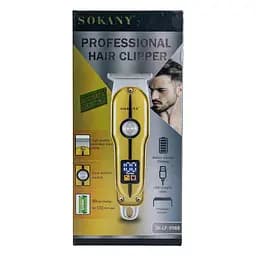 Машинка для стрижки волосся акумуляторна SOKANY SK-LF-9988 з LED-дисплеєм, золото Sokany SK-LF-9988GOLD - мініатюра 6
