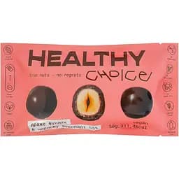 Драже Healthy Choice Фундук в чорному шоколаді 50 г
