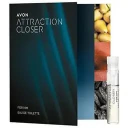 Листівка з пробним зразком Туалетної води Avon Attraction Closer для Нього 0.6 мл