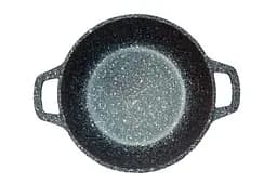 Каструля зі скляною антипригарною кришкою Biol 20 см 2л Granite Grey литої алюміній - мініатюра 2