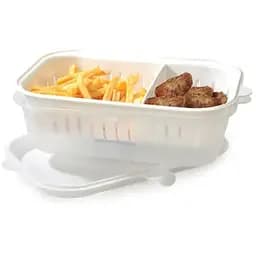 Контейнер пластиковий Motek зі знімним кошиком на два відділення 2,8 л (FR-605)