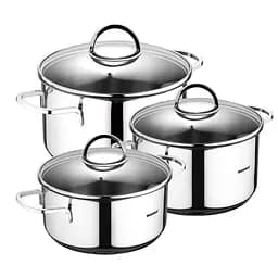 Набір каструль Bergner Classic 1,7 л / 2,3 л / 3,3 л 6 предметів (BG-6284)