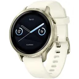 Смарт-годинник Garmin Venu 4 41mm Lunar Gold with Bone Silicone Band (010-03013-00)