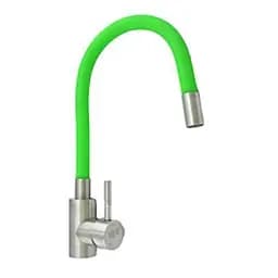 Змішувач для кухні Udis EZA4-F090GN гнучкий гусак нержавіюча сталь зелений 30412