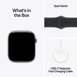 Смарт-годинник Apple Watch Series 11 GPS 42mm Space Gray Aluminum Case with Black Sport Band S/M (MEQW4) [145301] - мініатюра 4