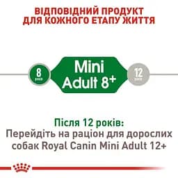 Сухий корм для собак віком від 8 до 12 років Royal Canin Mini Adult 8+, 800 г (30020089) - мініатюра 6