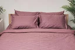 Набор наволочек Moon&Star Satin Stripe Garnet 60х60 см 2 шт