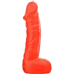 Свічка у вигляді члена Pure Bliss Big Orange 18 см