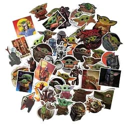 Стікерпак GeekLand Baby Yoda 50 штук - мініатюра 6