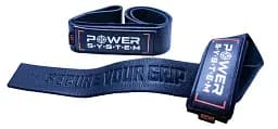 Лямки для тяги кожаные Power System PS-3320 Leather Straps Black (3320BK-0)