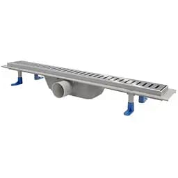 Трап лінійний Qtap Dry FA304-600 з нержавіючою решіткою 600x73