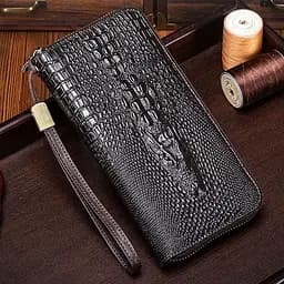 Гаманець логер шкіряний з тиснення рептилія BULL 10х19.5х2.5 см acs0032229 - мініатюра 5