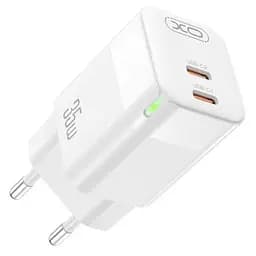 Зарядний пристрій із підсвіткою XO CE07 Dual PD 35 W GaN lamp display fast Charger
