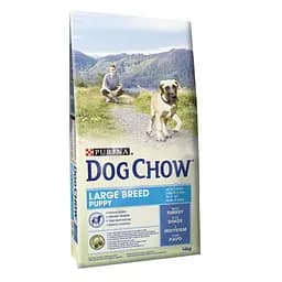 Сухий корм для цуценят і молодих собак великих порід Dog Chow Puppy Large Breed Turkey 14 кг (індичка)