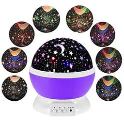 Ночник проектор зоряного неба дитячий нічний світильник Star Master Dream Rotating - мініатюра 5
