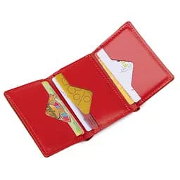Жіноче шкіряне портмоне Grande Pelle 7.5х10х1.5 см acs0018777 - мініатюра 4