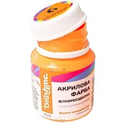 Акрилова фарба Brushme флуоресцентна Жовто-помаранчева FAP06 20 мл