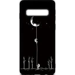 Чохол-накладка Toto Cartoon Soft Silicone TPU Case Samsung Galaxy S10+ Moon Black