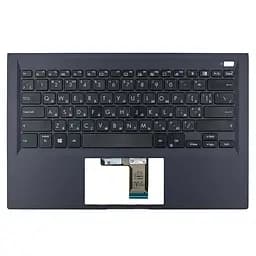 Корпус верхня кришка для Asus B1400CEAE B1400CEAEY series, (Темно-синій, топкейс з клавіатурою, 90NX0421-R34UA0, C Cover, Оригінал)
