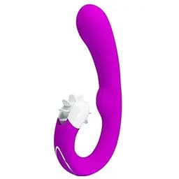 Вибратор Pretty Love Magic Tongue 19.5 см фиолетовый