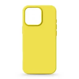 Силиконовый чехол с MagSafe для Apple iPhone 16 Pro, ICON2 MagCase, желтый, противоударный, панель с мягкой подкладкой, защита всего корпуса, поддержка беспроводной зарядки, совместим с защитными стеклами и пленками, ArmorStandart (ARM81320)