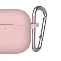 Чохол Blueo Liquid Silicone Case + Carbine для Apple AirPods 3 Pink [64694] - мініатюра 3