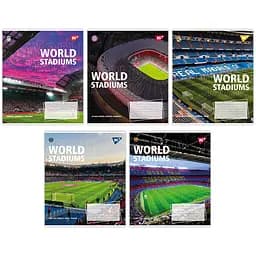 Набір зошитів Yes World stadium А5 в клітинку 60 аркушів 10 шт. (767148)